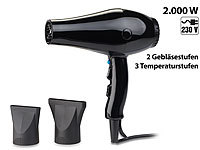 Sichler Beauty Profi-Haartrockner mit 2 Gebläse und 3 Temperaturstufen, 2.000 Watt