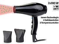 Sichler Beauty Ionen-Haartrockner mit 2 Gebläse und 3 Temperaturstufen, 2.000 Watt